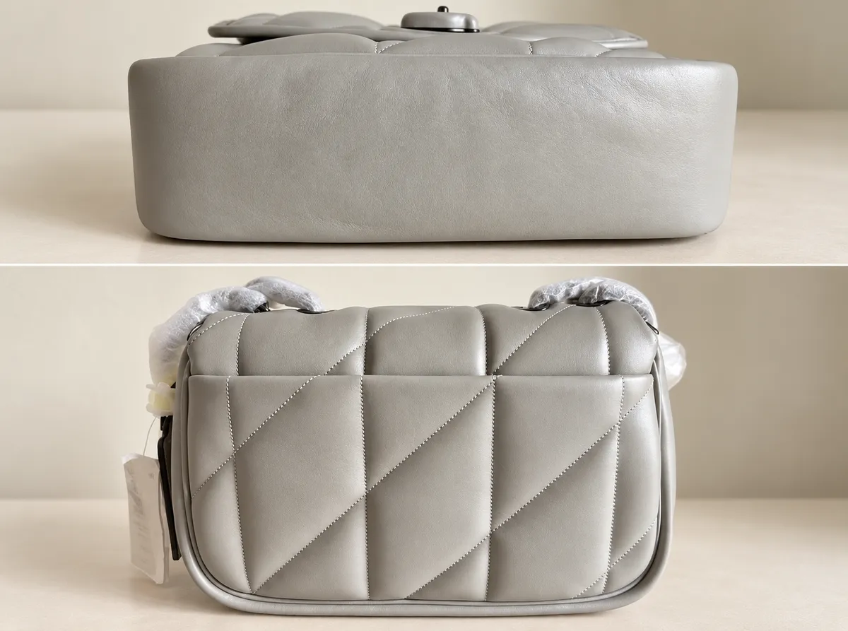 BRAND NEW! Coach Pillow Tabby Shoulder Bag in Grey Leather - Photo 2