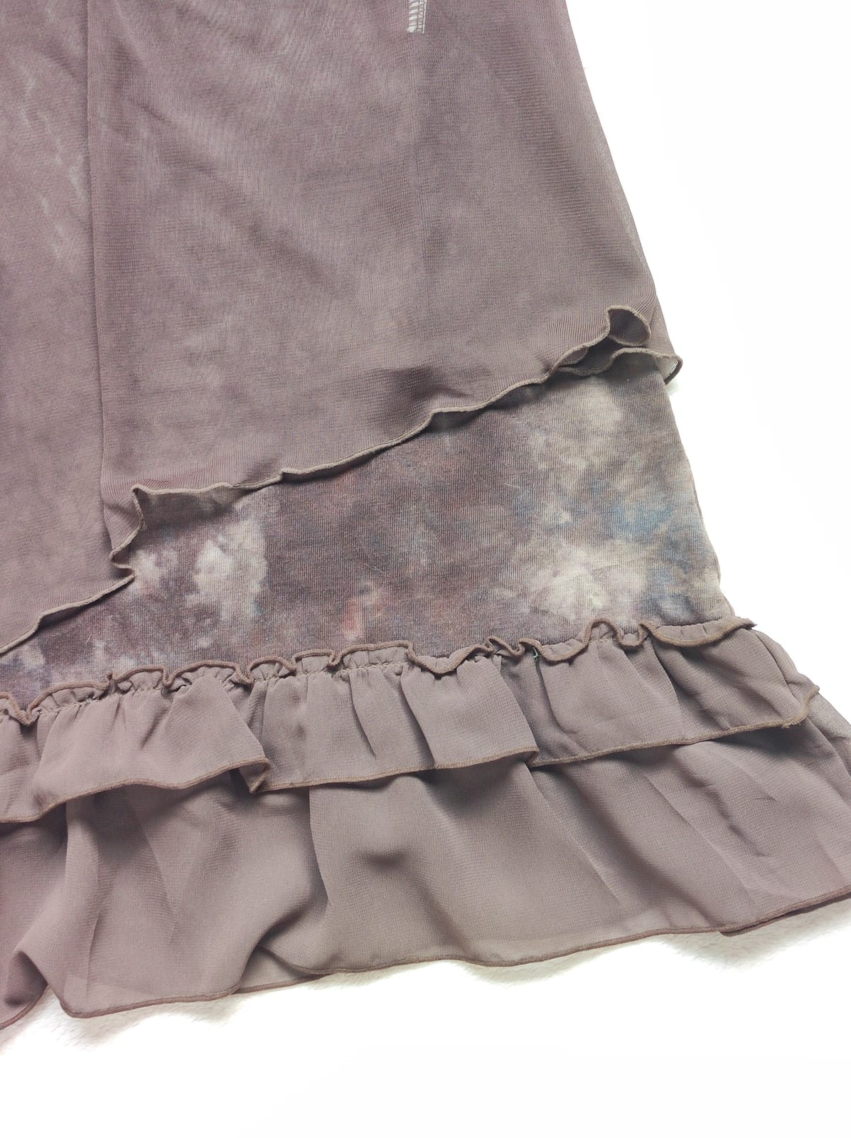 Earthy Brown Morigirl 2 Piece Bias Cut Dress - Photo 4