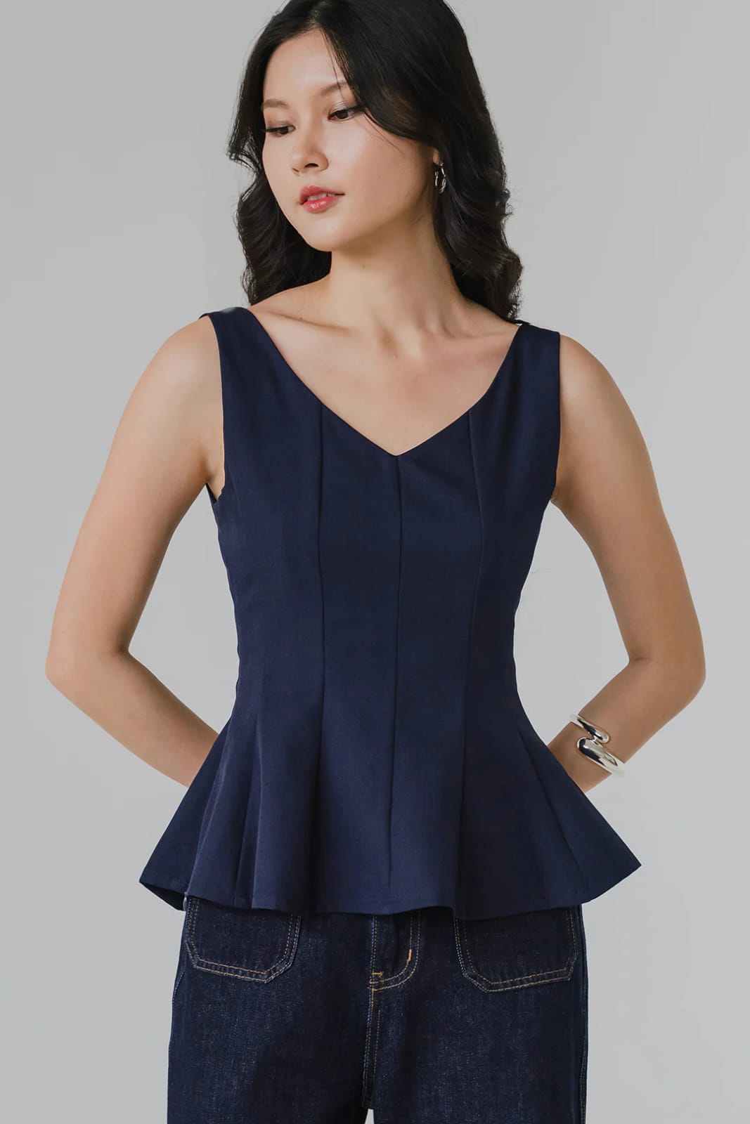 OHVOLA Golden Hour Reversible Top (Navy) - Photo 2