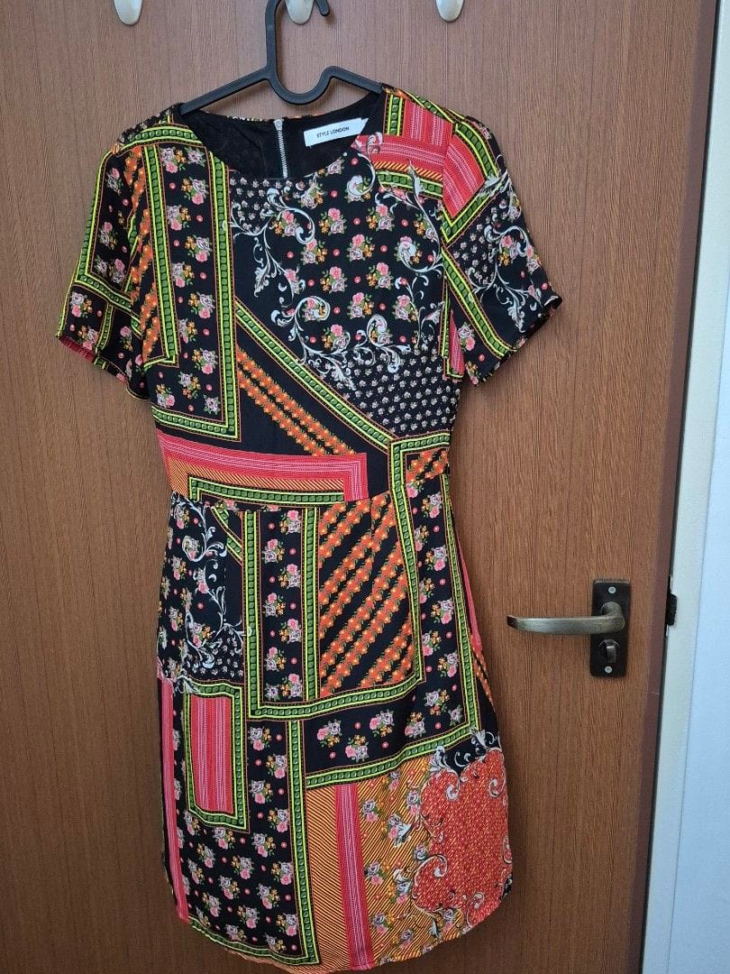 Style London XS Patchwork Dress - Vibrant & Chic