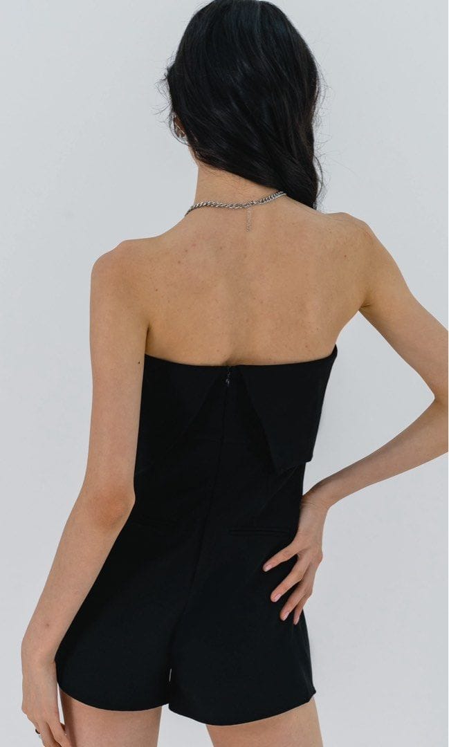Young Hungry Free YHF YHF Nimble Tube Romper in Black in Size S - Photo 4