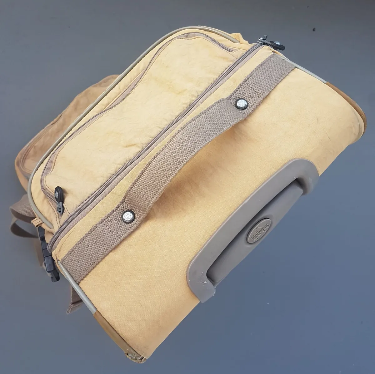 KIPLING Original KIPLING Luggage Bag, from Belgium, Khaki Kipling TEAGAN Model, Wheel Trolley, Retractable Handle, Interior with Kipling Monogram, RETAIL $418, Duffel, Business Pack, Travel Bag, Hand carry, Cult Street Fashion, Multi-Functional Use - Photo 10