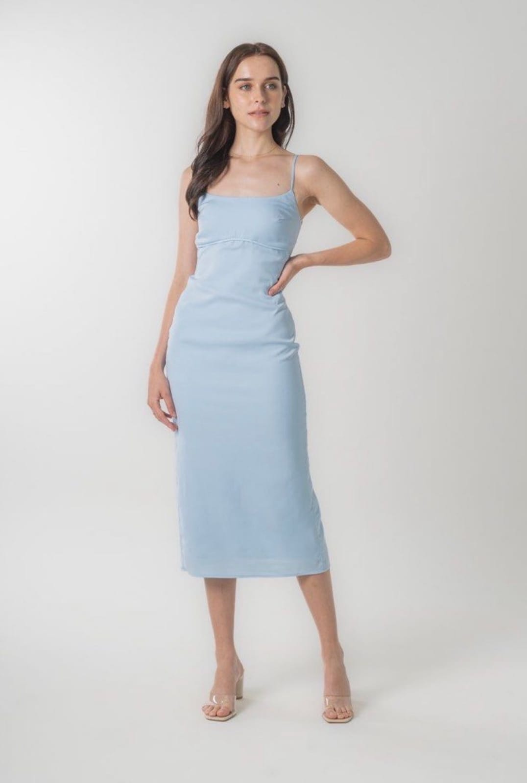 Blairwears Sydney Padded Dress in Sky - Photo 2