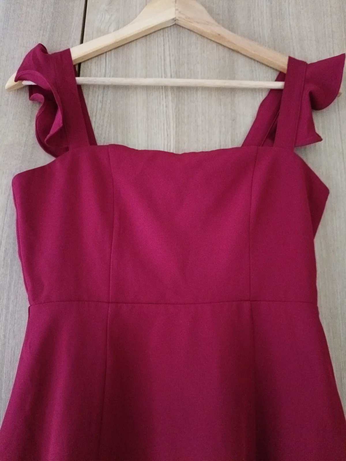 The Tan Shop  The Tan Shop Ruffled Sleeve Midi Dress - Photo 2