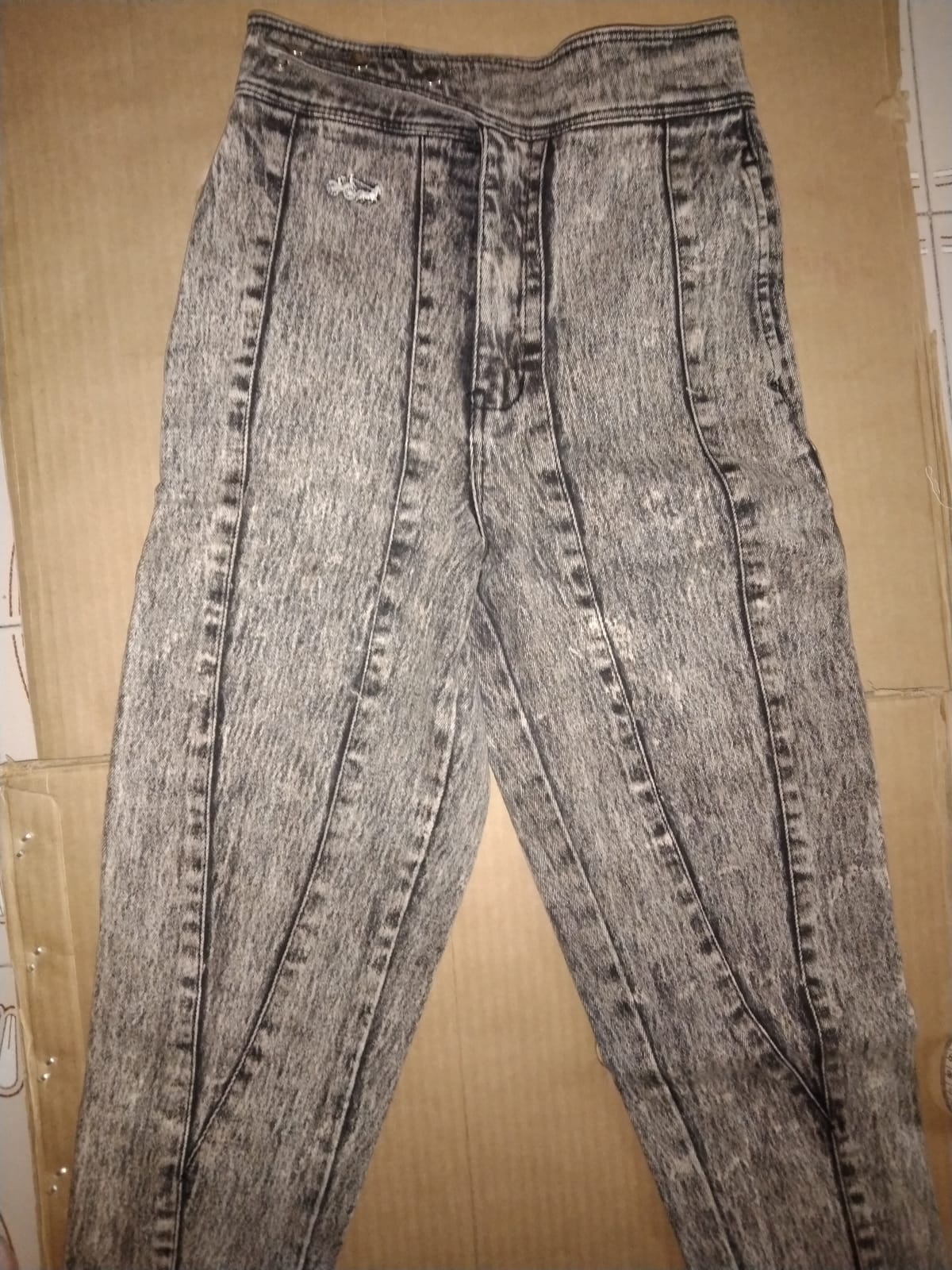 Vintage Acid-Wash High-Waisted Jeans