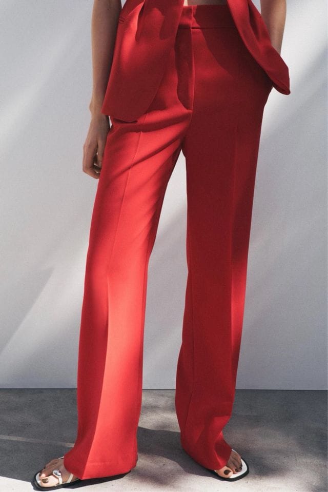 Zara Zara Belted Vest & Flare Pants Set - Photo 4