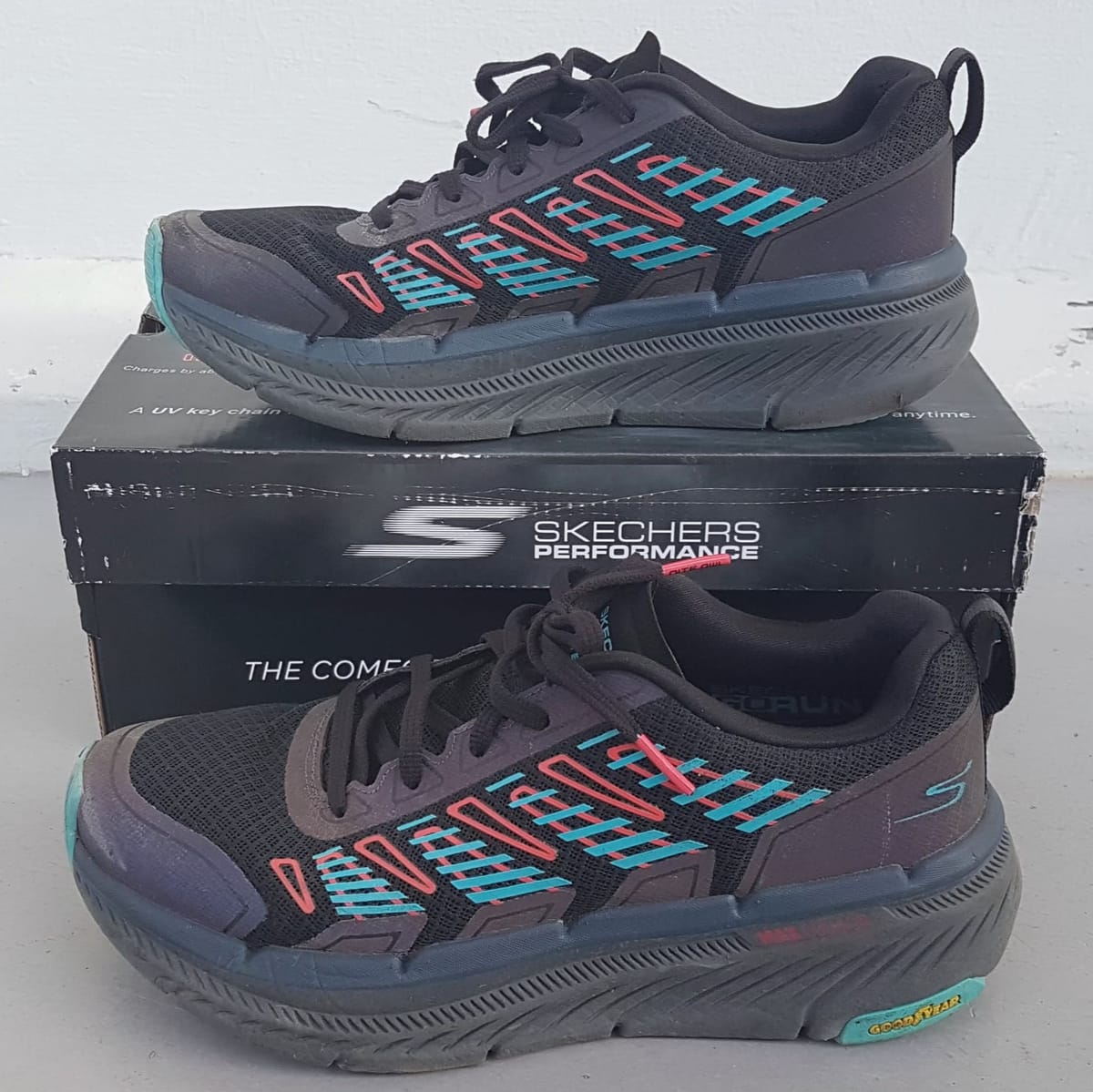 Skechers Tokyo Nite Owl Sneakers, Glow in the Dark, US 8, UK 7, EU 41, Air-Cooled, GOGA Mat, Max Cushioning, Lightweight, Cool Go Run Shoes, Good Year Sole, Multi-Colors, Premier 2.0, Natural Rocker Technology, Sophistication, Cosmopolitan, Pop Culture - Photo 2